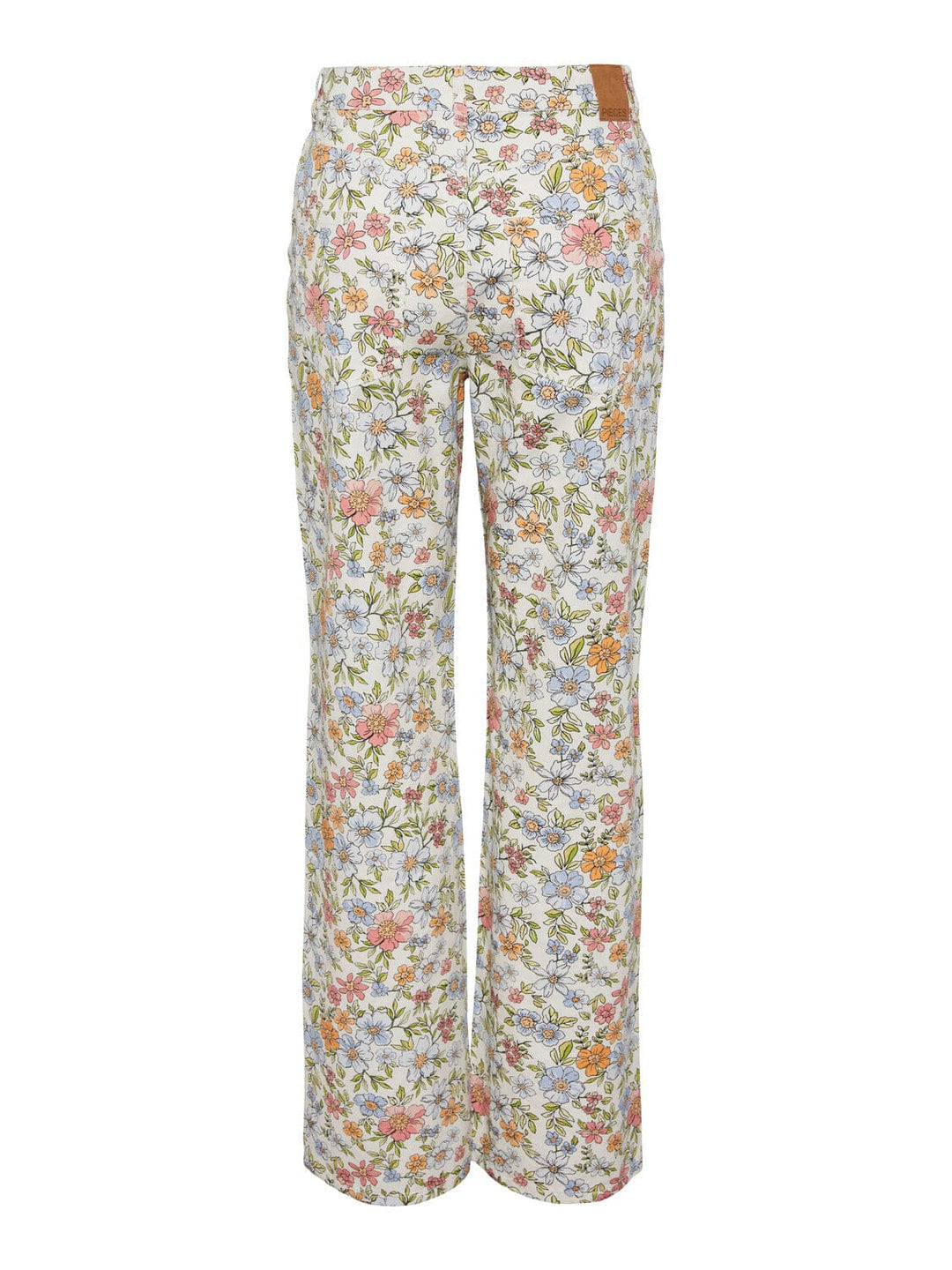 Pieces, Pcblume Hw Straight Jeans Aop, Birch Flower meadow