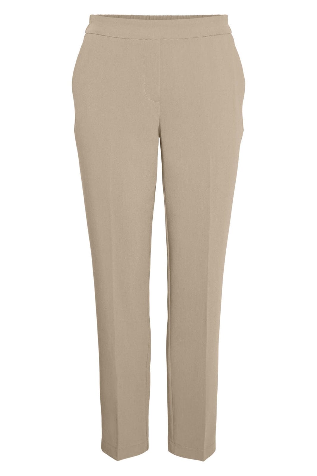 Pieces - Pcboss Ankle Pants - White Pepper Bukser 