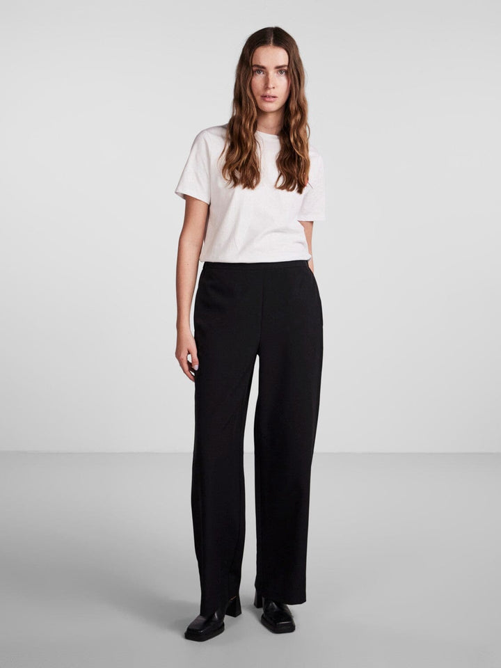 Pieces - Pcbossy Wide Plain Pant - 4266205 Black Bukser 