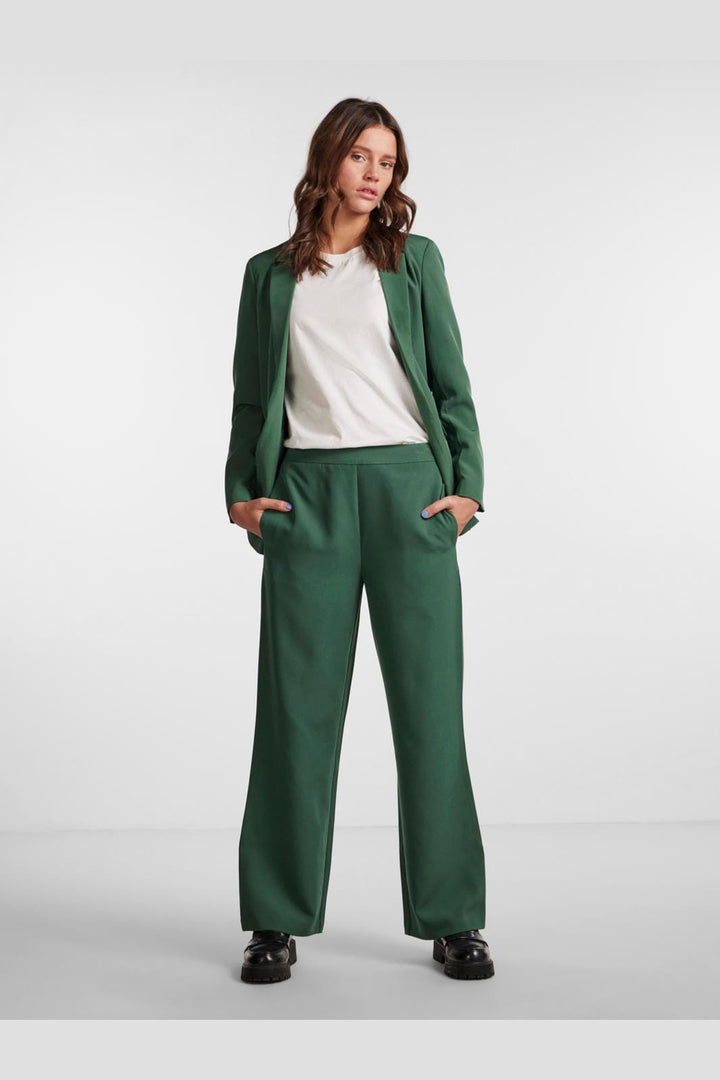 Pieces, Pcbossy Hw Wide Plain Pant, Trekking Green