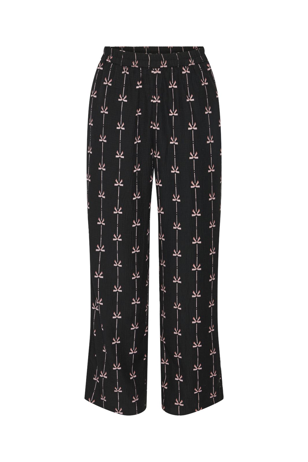 Pieces - Pcbow Wide Pants Jit - 4661220 Black Bows