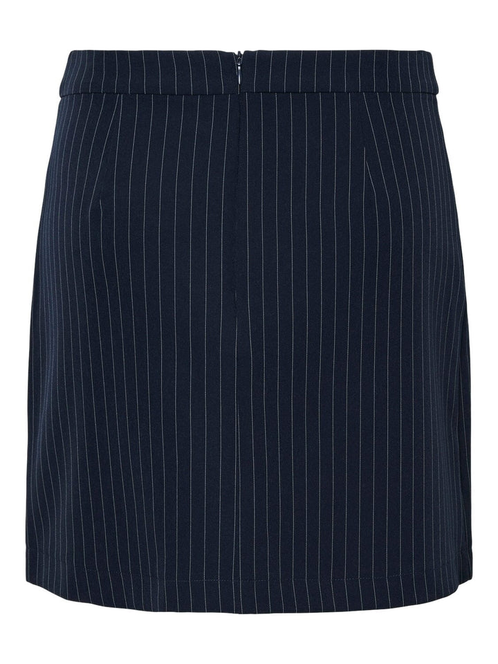 Pieces - Pcbozzy Slit Skirt Pinst Cp - 4604148 Sky Captain Pinstripe Nederdele 