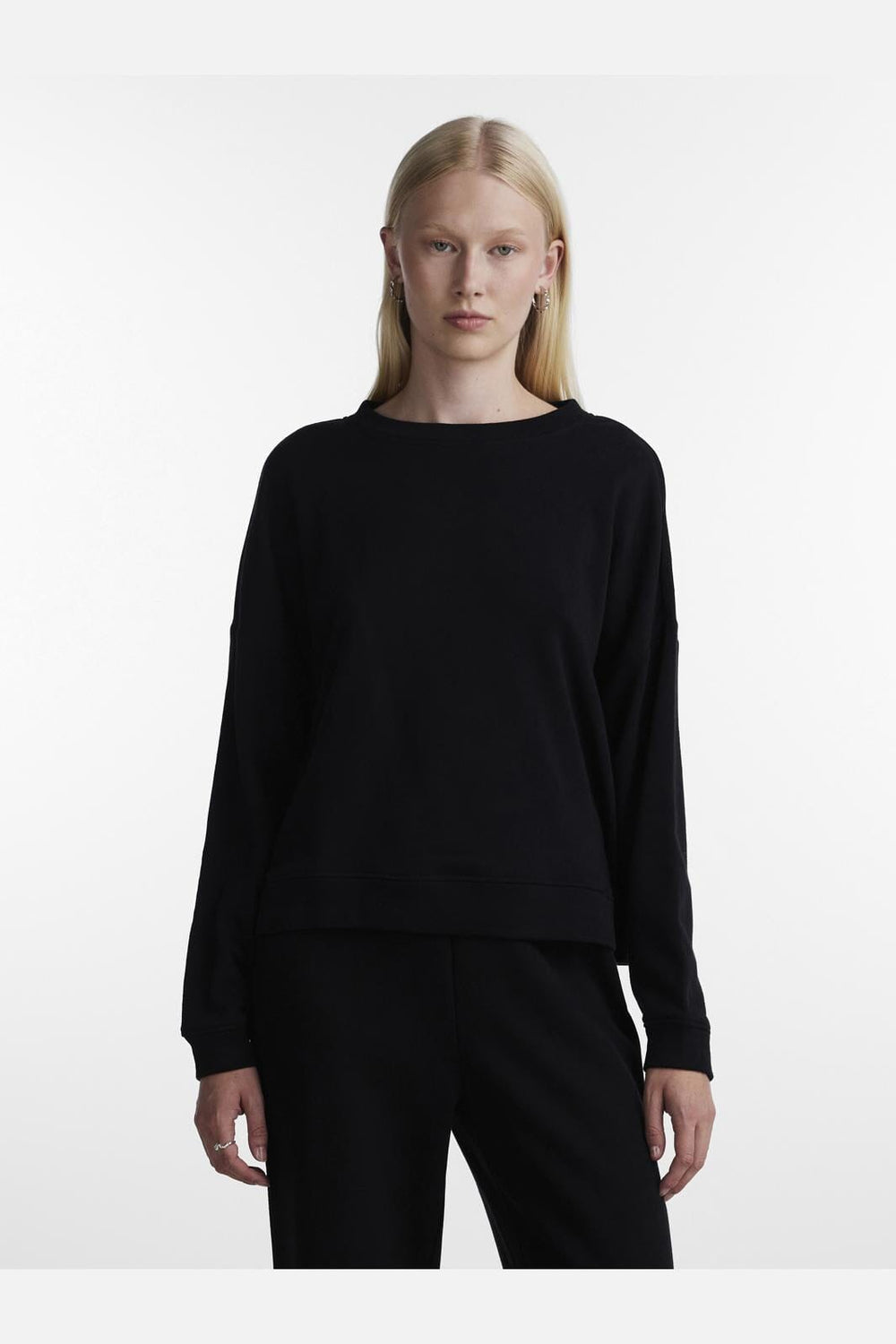 Pieces - Pcchilli Ls Sweat - 3600582 Black