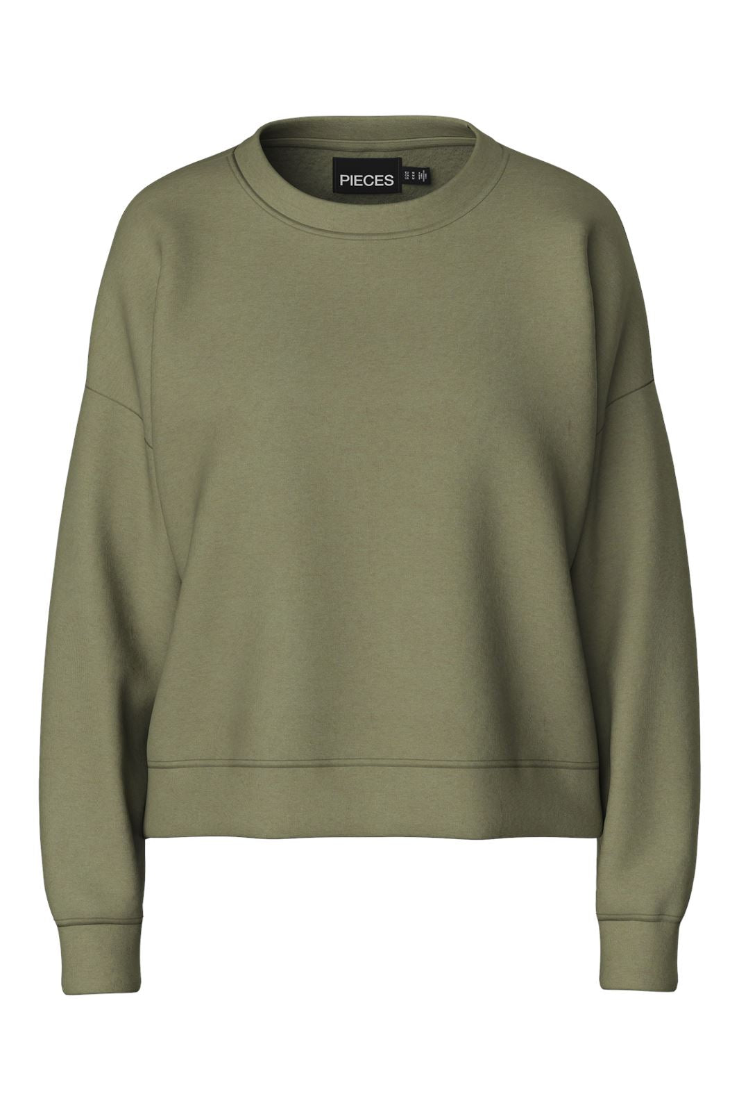 Pieces - Pcchilli Ls Sweat - 3934553 Deep Lichen Green