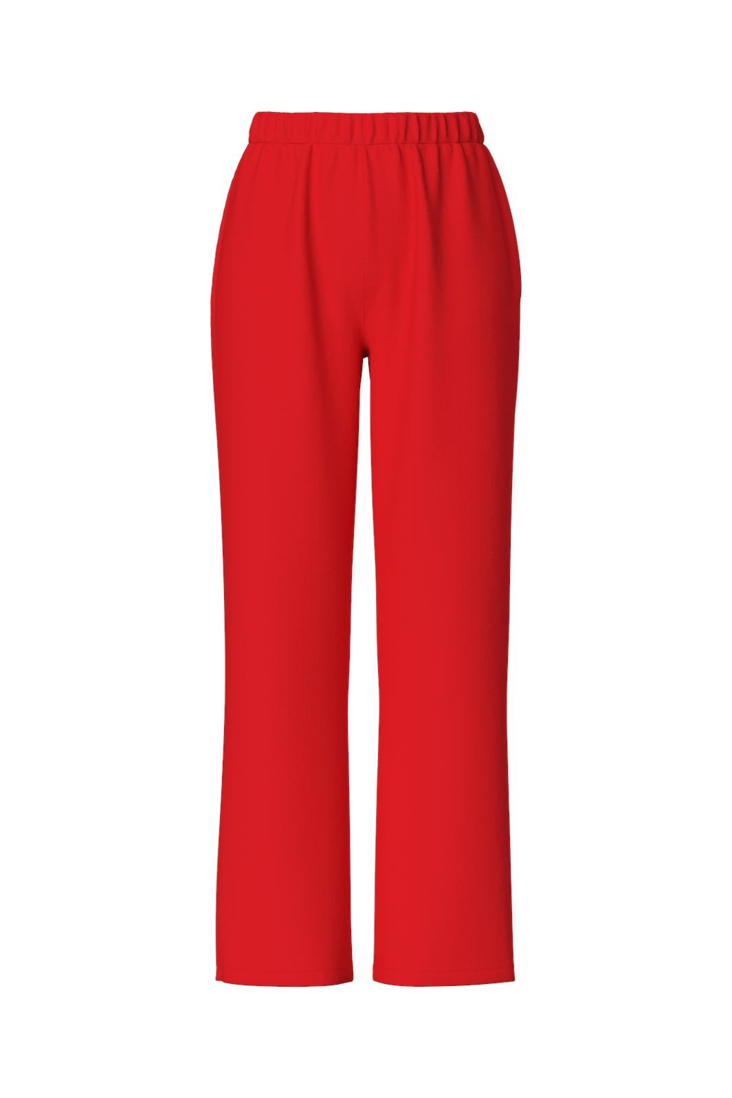 Pieces - Pcchilli Summer Wide Pants - 4702993 Poppy Red