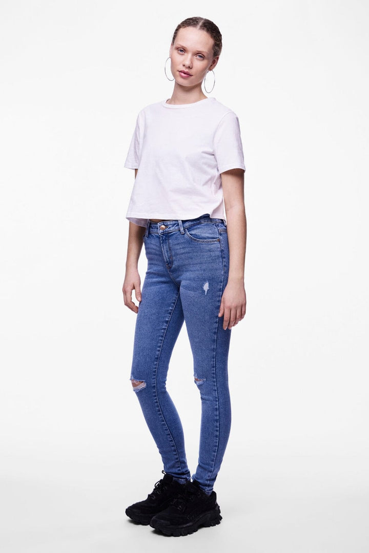 Pieces - Pcdana Mwst Skinny Jeans Mb402 - 4438579 Medium Blue Denim