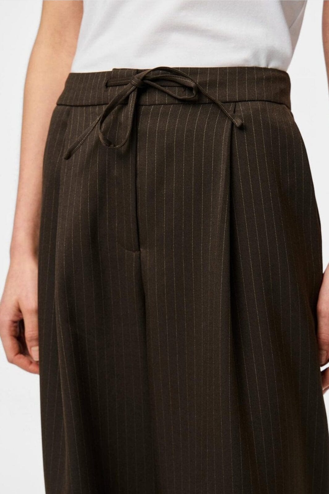 Pieces - Pcfalka Pinstriped Tie Pants Fsy - 4860269 Delicioso Pinstripe