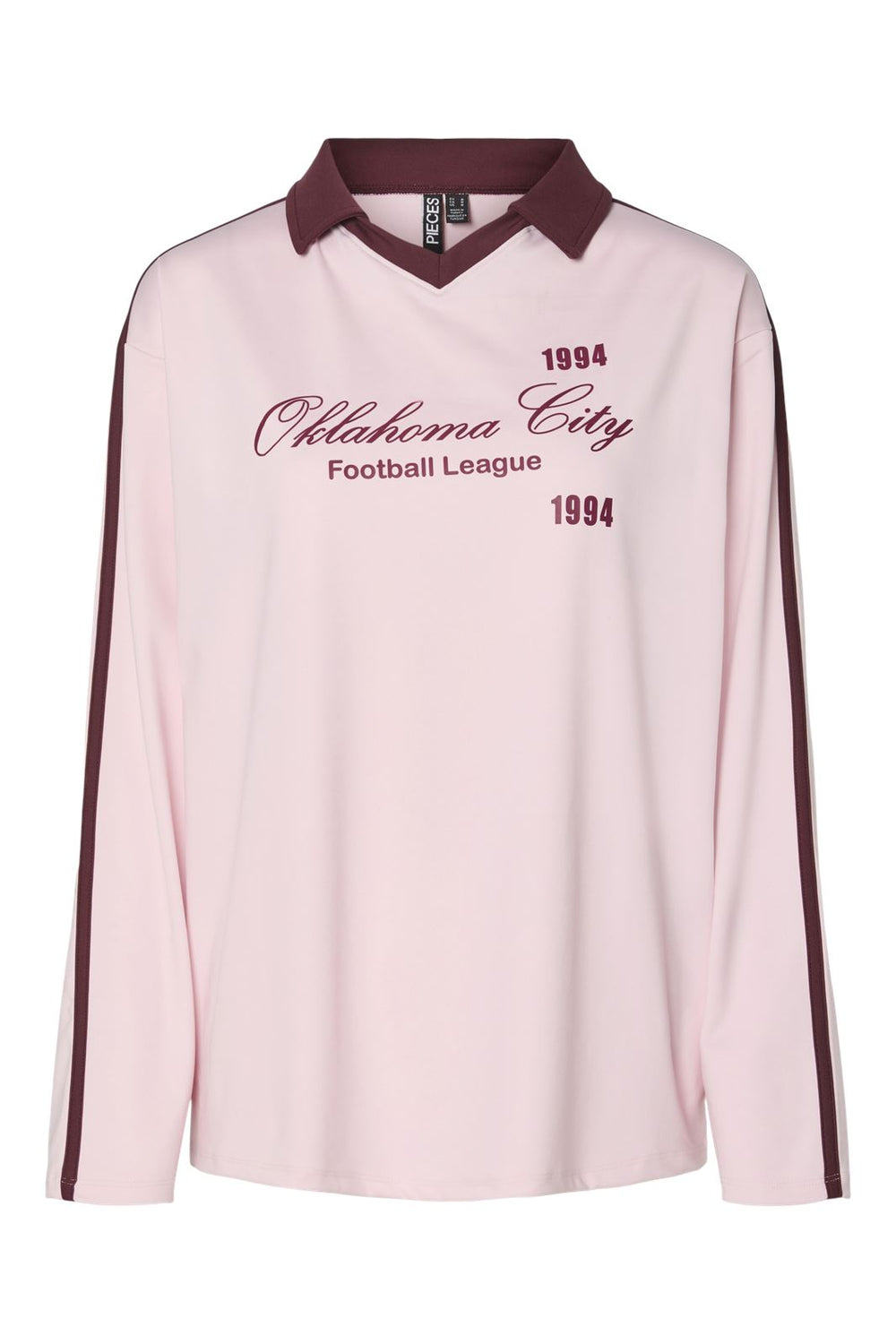 Pieces - Pcfeng Ls Oversize Polo Fsy - 4748512 Pink-A-Boo Oklahoma City