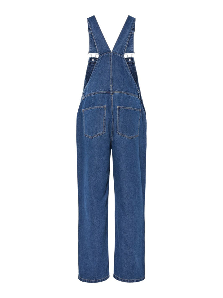 Pieces - Pcfenna Sl Denim Dungaree Fsy - 4860598 Dark Blue Denim