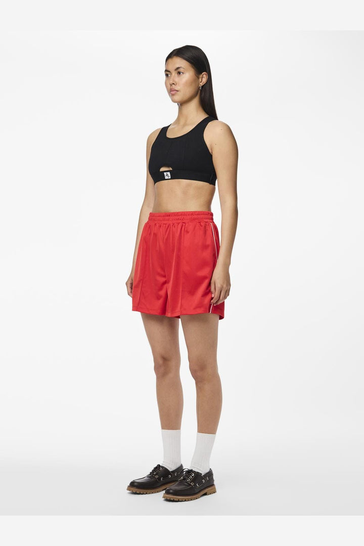 Pieces - Pcgrace Track Shorts Jit - 4739862 High Risk Red