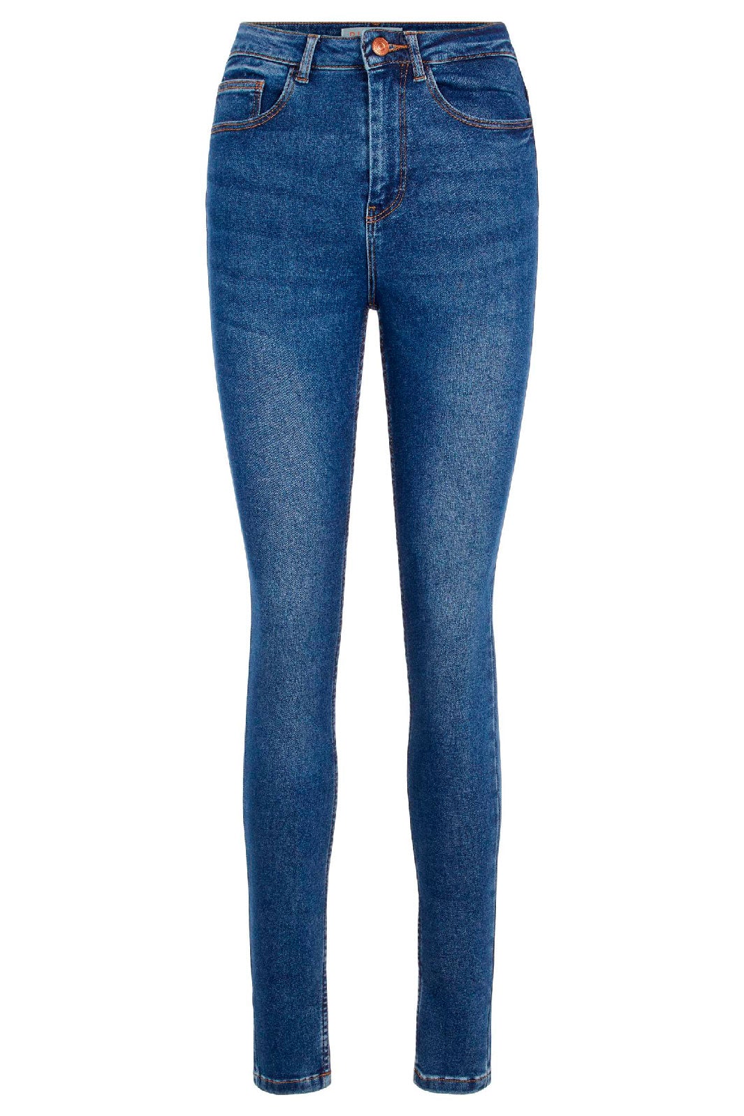 Pieces - PcHighFive Flex Black Skinny Jeans - Medium Blue Denim Jeans 