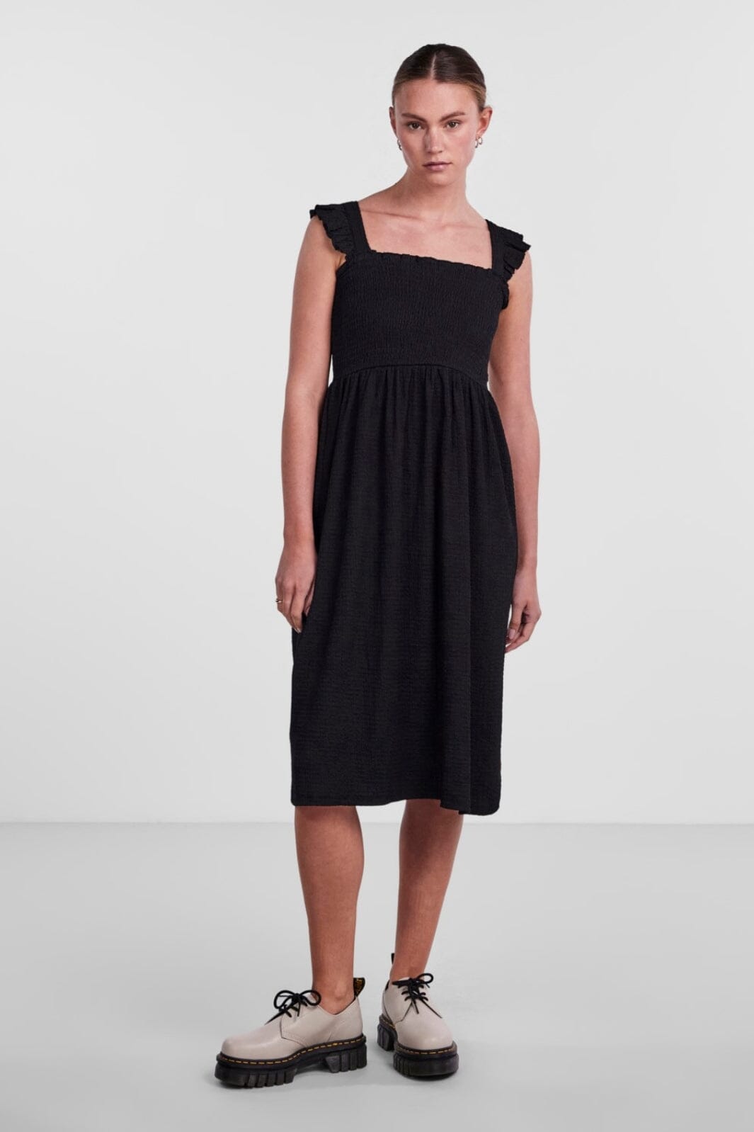 Pieces - Pckeegan Strap Dress - Black Kjoler 