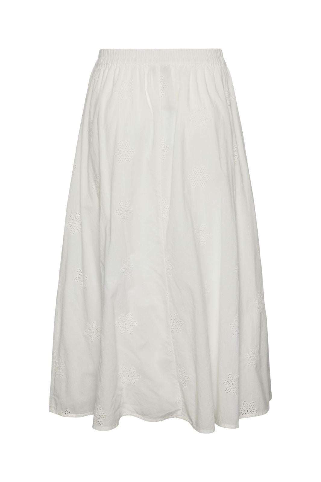 Pieces - Pckilli Long Skirt - 4516379 Cloud Dancer