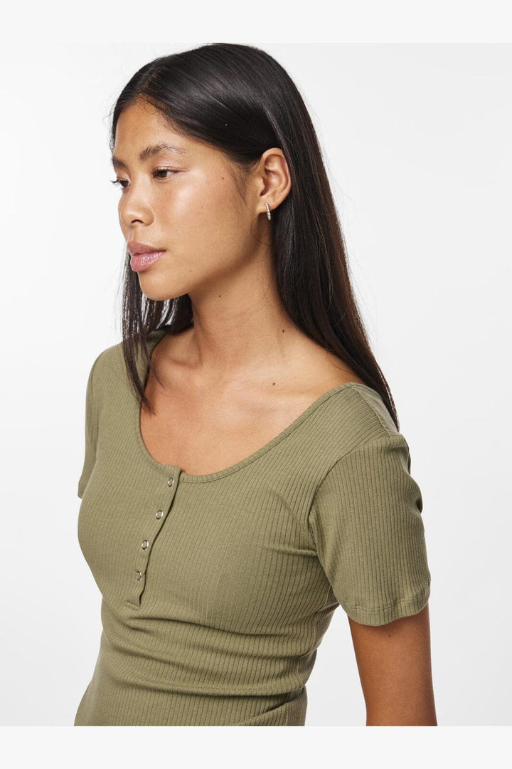 Pieces - Pckitte Ss Top - 3300882 Deep Lichen Green