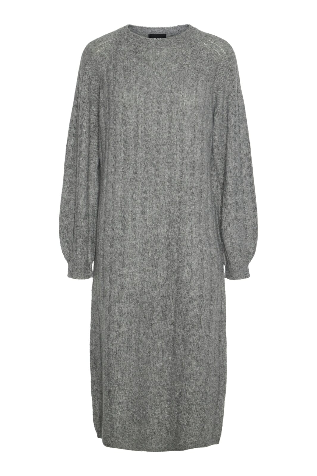 Pieces - Pcmaggy Ls Knit Dress - 4542705 Medium Grey Melange