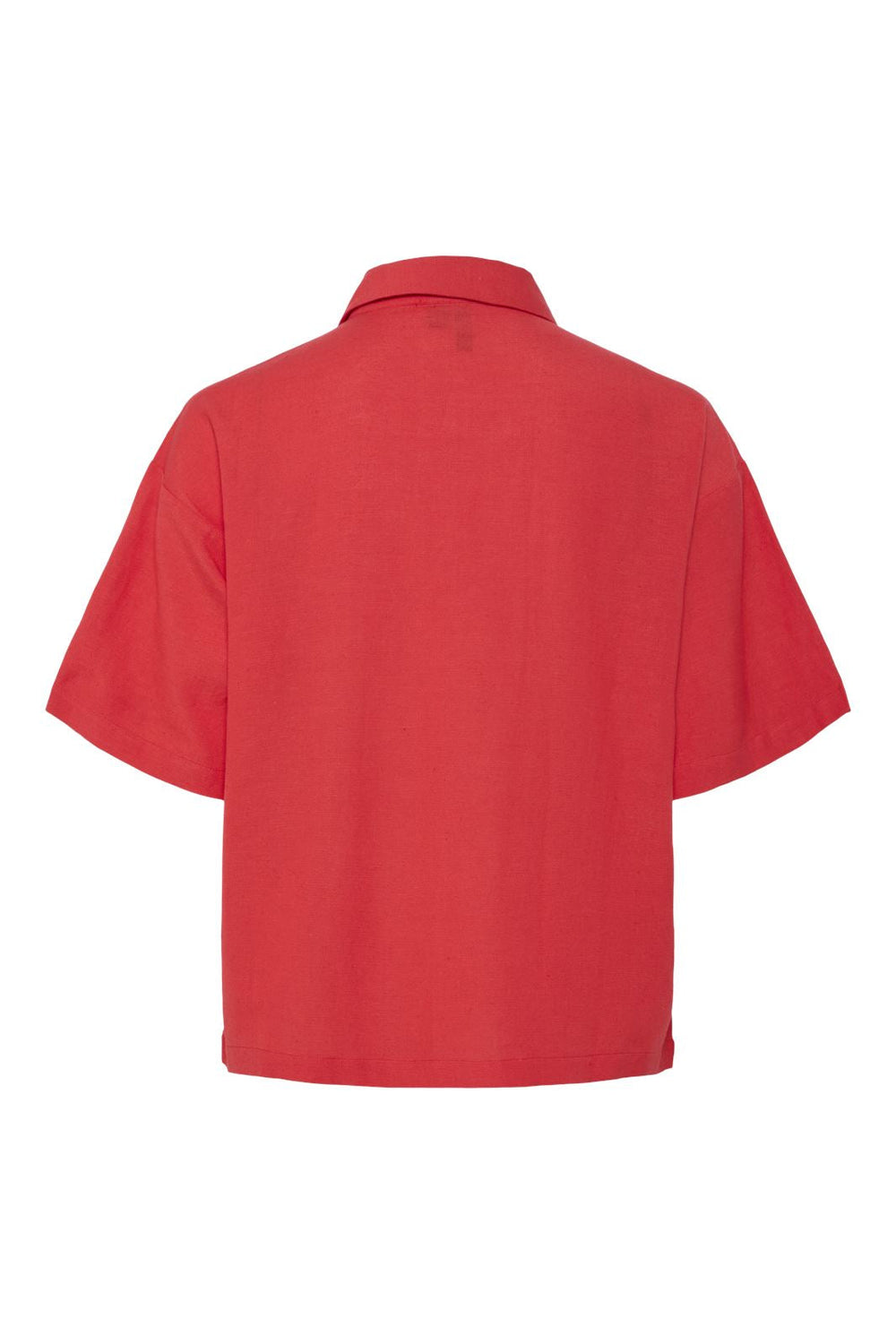 Pieces - Pcmilano Ss Shirt Pb - 4694920 Poppy Red