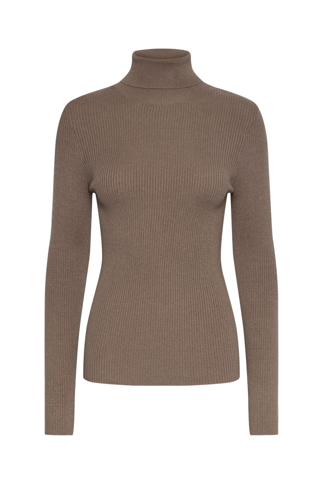 Pieces - Pcmira Ls Rollneck Knit - 4542926 Fossil