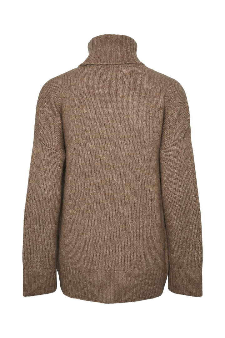 Pieces - Pcnancy Ls Loose Roll Neck Knit - 4264158 Fossil