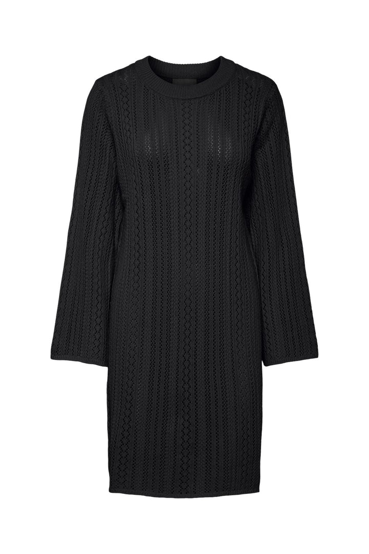 Pieces - Pcnuka Ls O-Neck Knit Dress - 4661740 Black