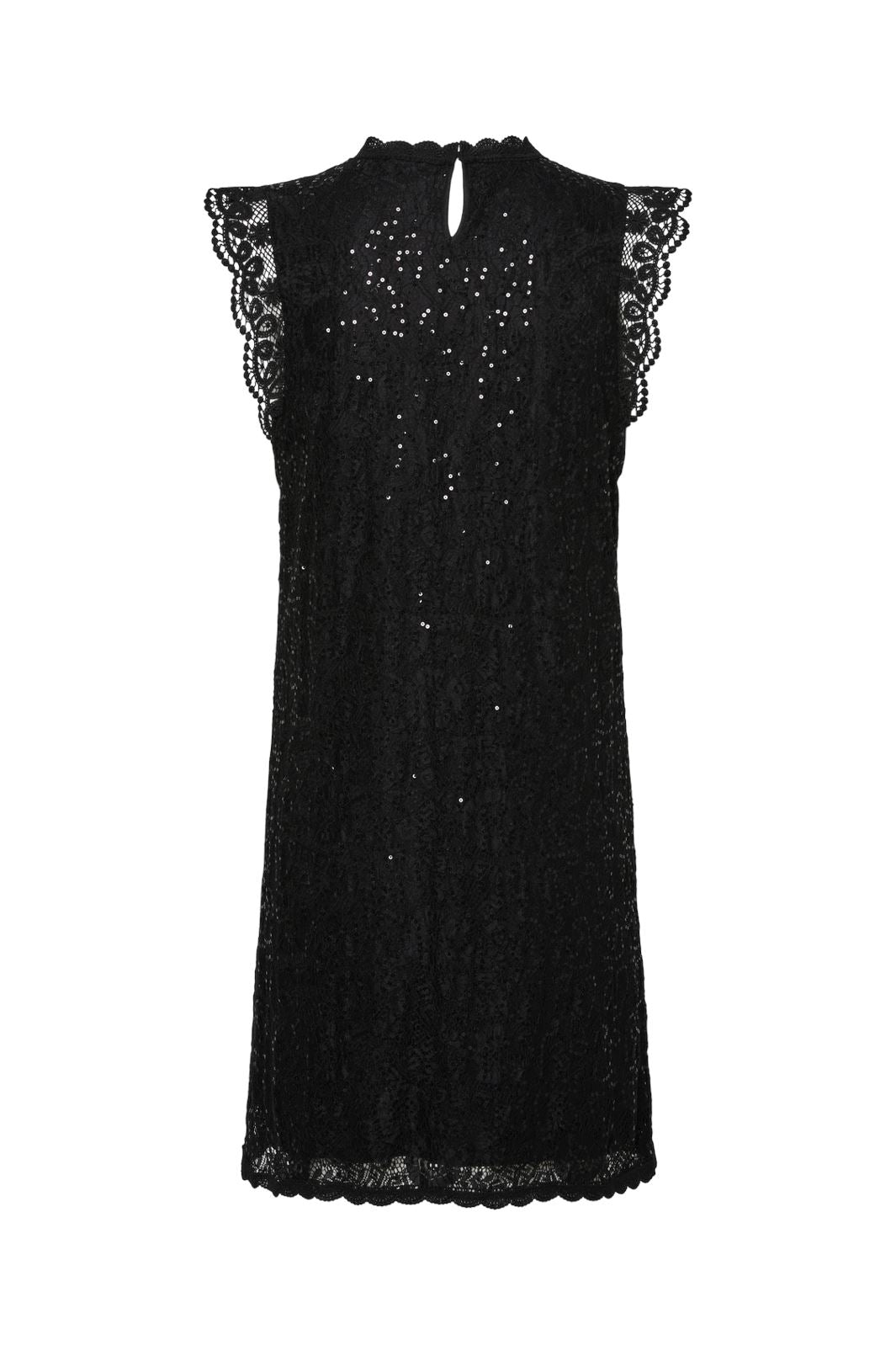 Pieces - Pcolline Sl Lace Sequins Dress Cp - 4567446 Black