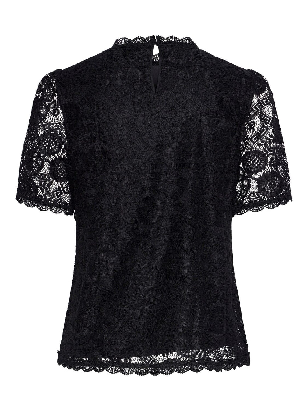 Pieces, Pcolline Ss Lace Top, Black