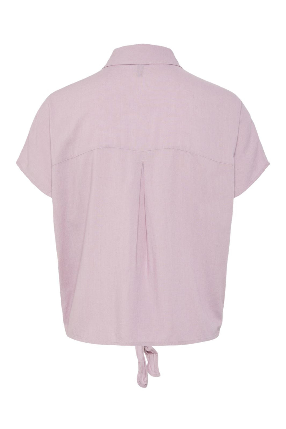 Pieces - Pcpia Ss Tie Shirt - 4648819 Dawn Pink