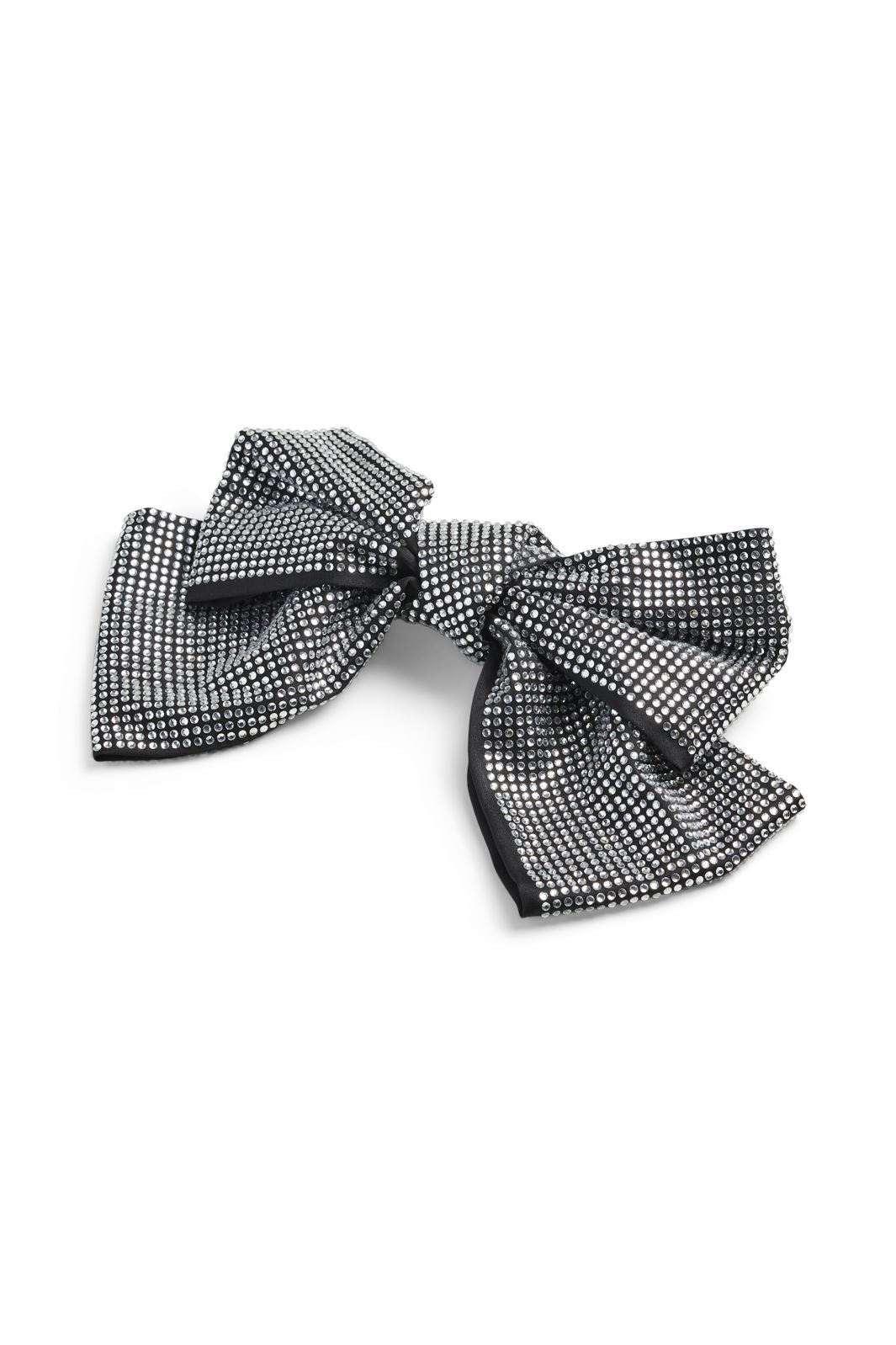 Pieces - Pcpilla Bow Hairclip - 4625955 Black Clear Stones