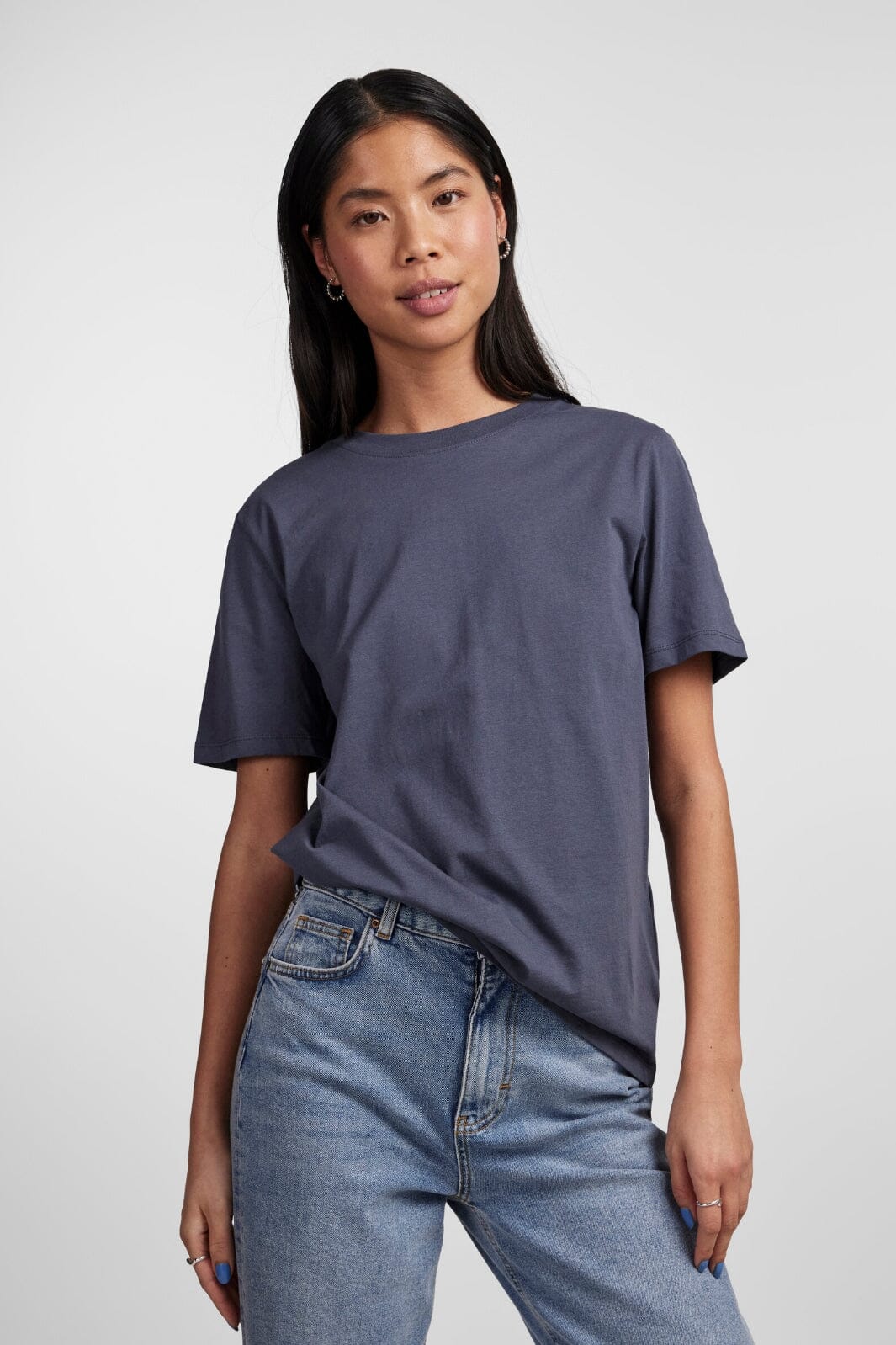 Pieces - Pcria Ss Solid Tee - 4280159 Ombre Blue