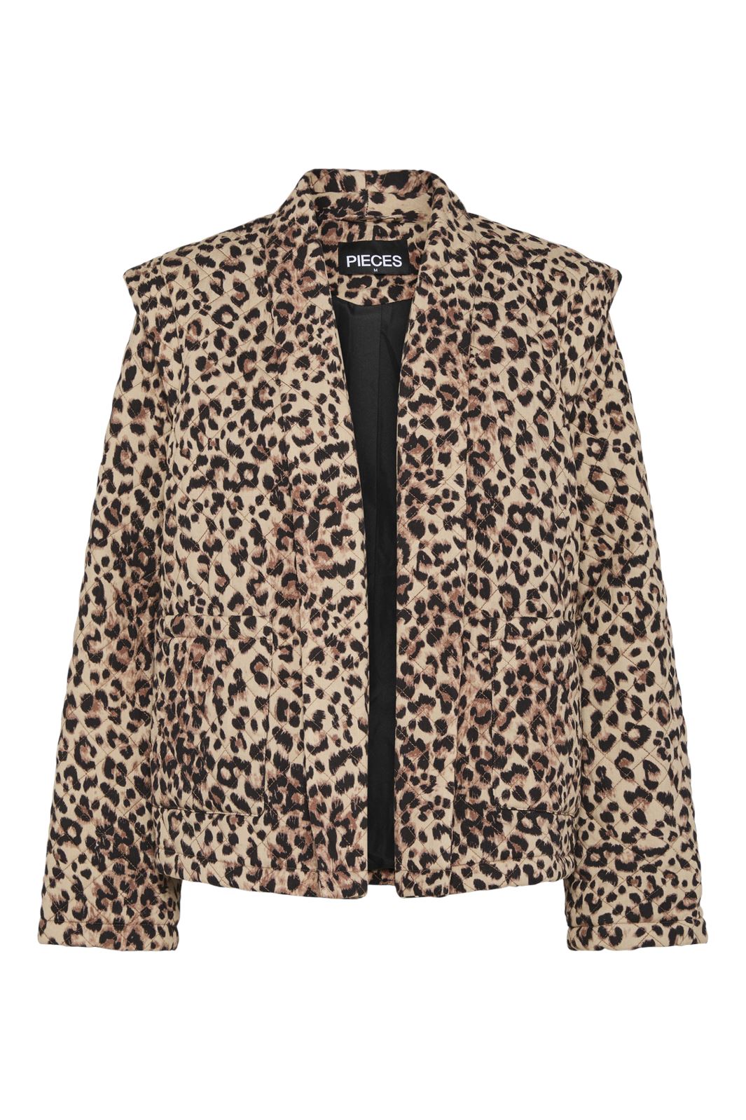 Pieces - Pcsaroline Short Printed Jacket - 4699431 Tannin Leopard