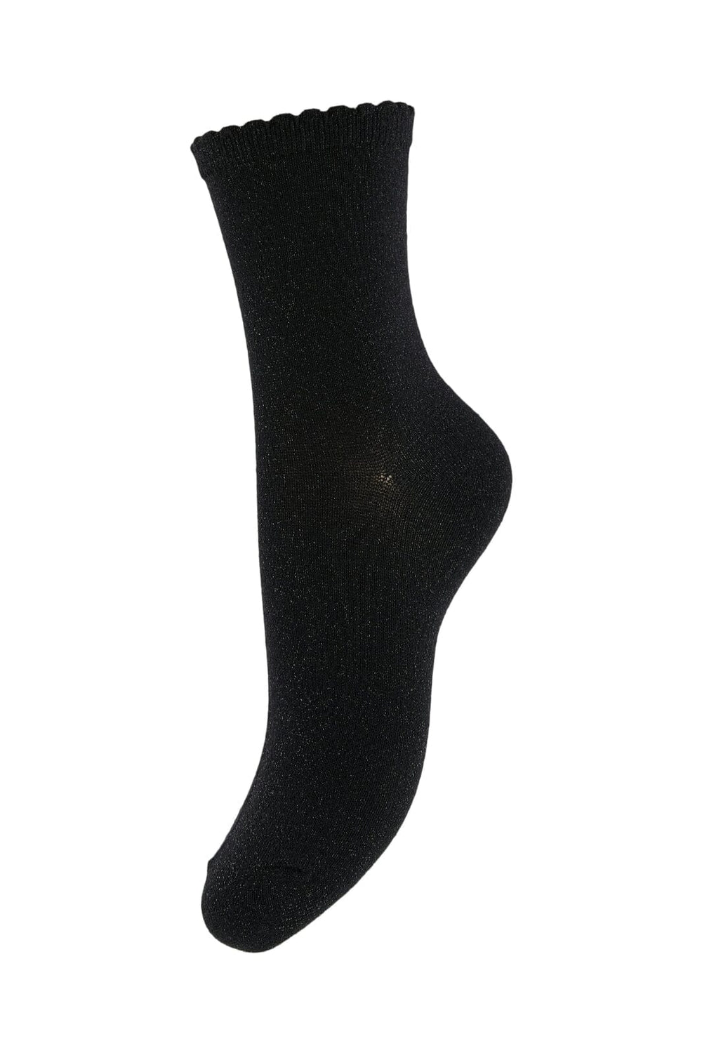 Pieces - Pcsebby Glitter Long Socks - 2357811 Black Strømper 