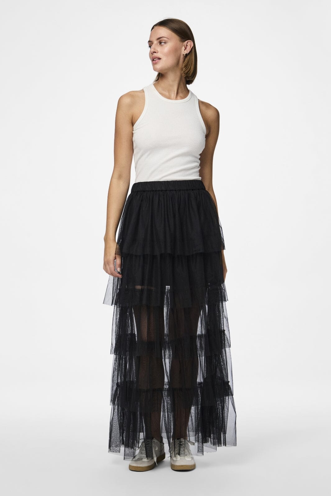 Pieces - Pcshelby Ankle Skirt - 4705707 Black