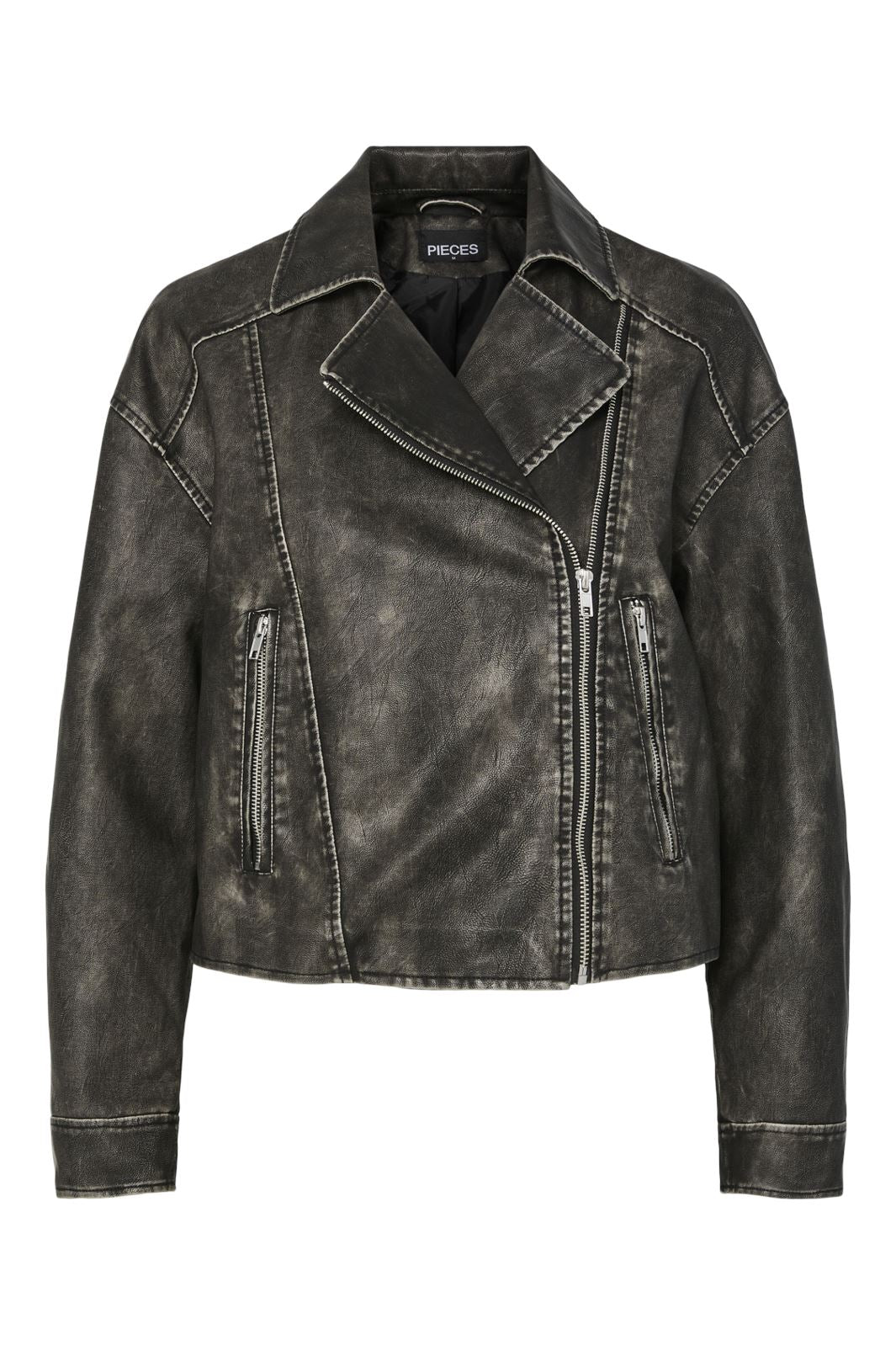 Pieces - Pcsia Biker Jacket - 4688776 Brown Stone