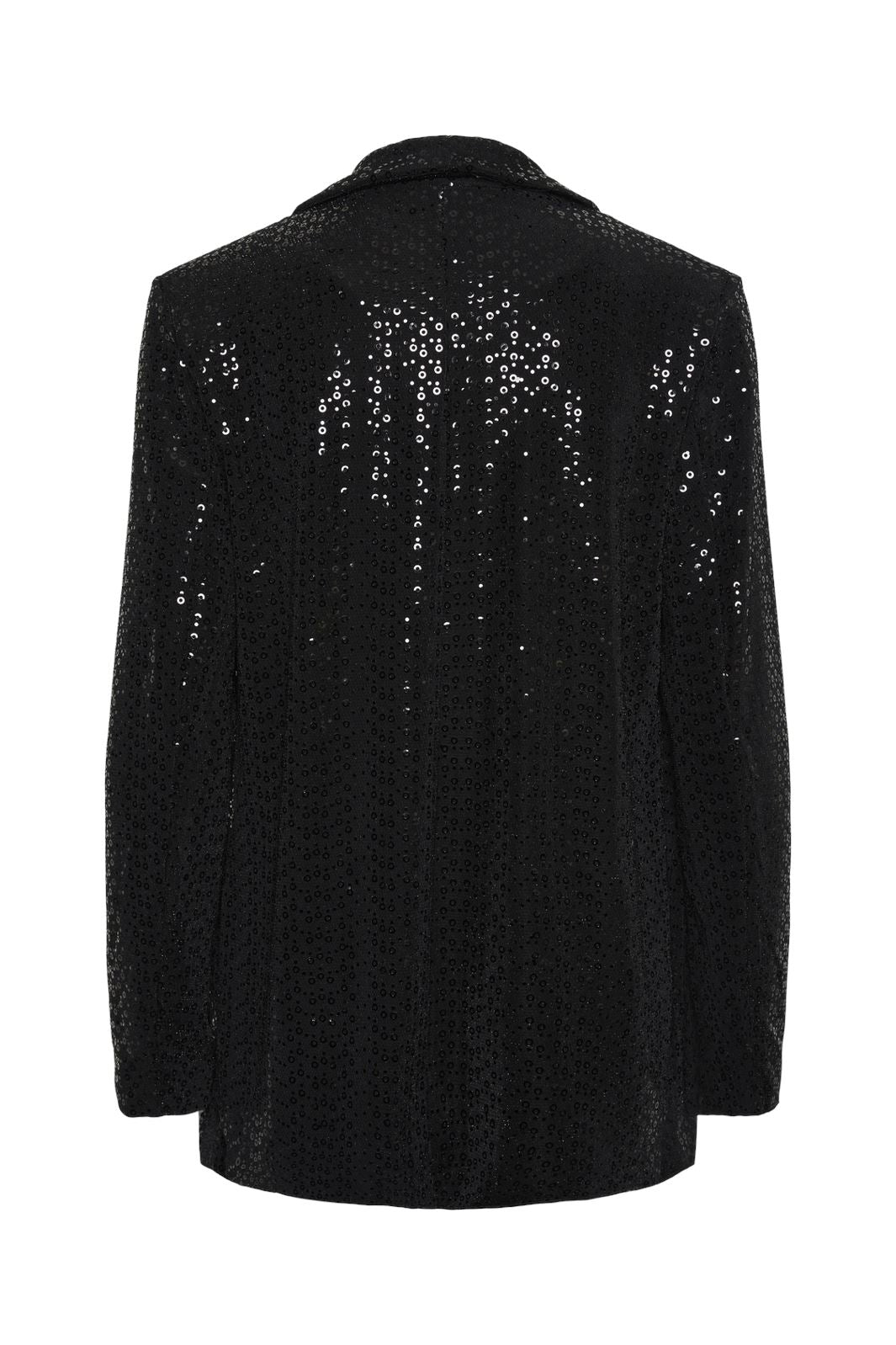 Pieces - Pcsiddy Ls Blazer - 4606586 Black Black Sequins