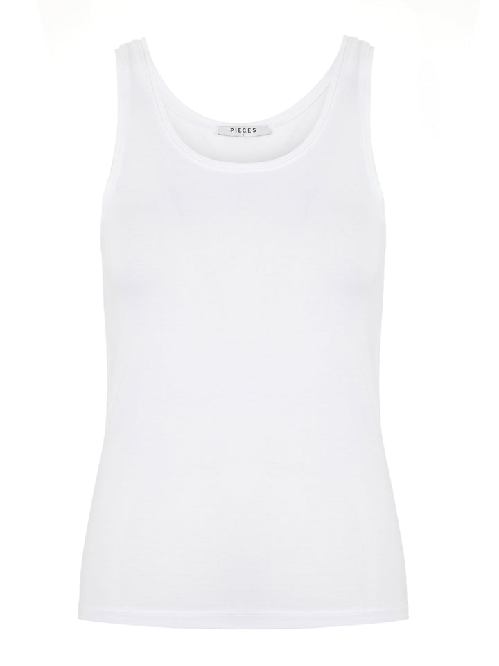 Pieces, Pcsirene Tank Top, Bright White