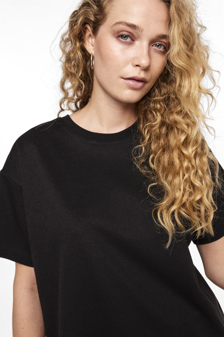 Pieces - Pcskylar Ss Oversized Tee - 4413261 Black T-shirts 