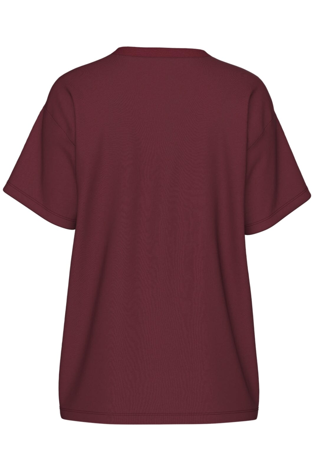 Pieces - Pcskylar Ss Oversized Tee - 4856957 Tawny Port T-shirts 