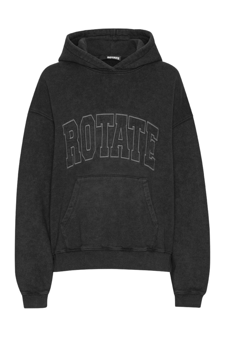 Rotate - Washed Heavy Sweat Hoodie 113449100 - 100 Black Sweatshirts 