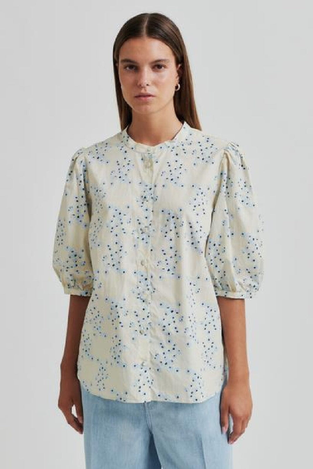 Second Female - Claud SS Shirt 59544 - Powder Blue