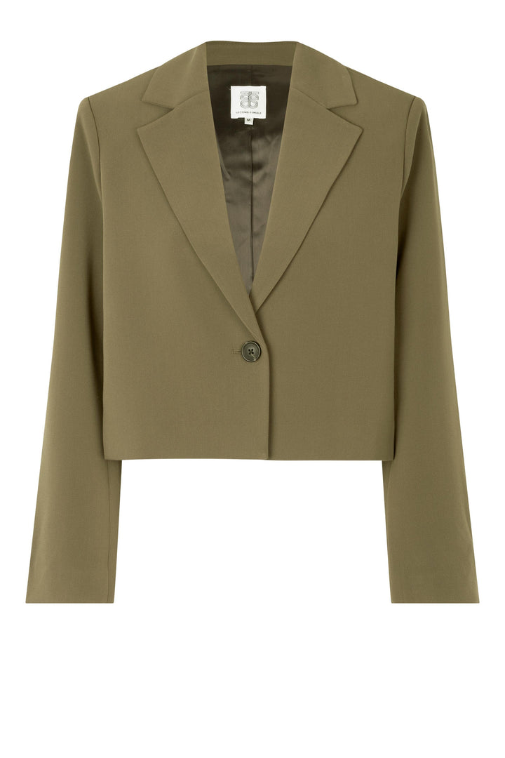 Second Female - Evie Cropped Blazer - 6129 Canteen Blazere 