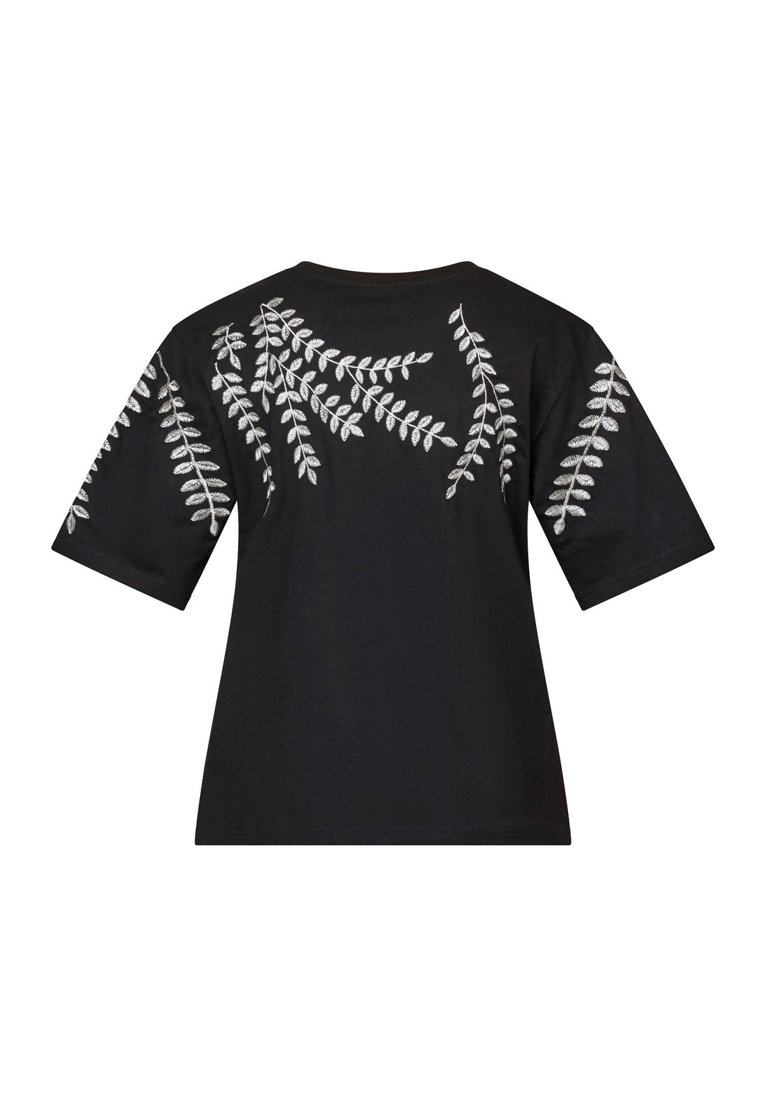 Sisters Point - Heda-Loose.Ss3 - 010 Black/Cream T-shirts 