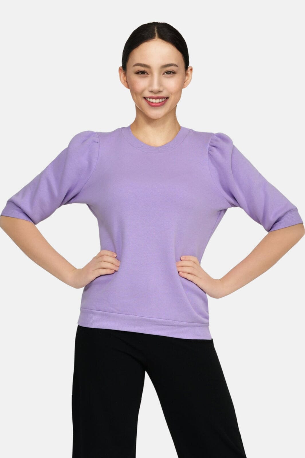 Sisters Point - N. Peva Puff Ss - L. Purple Sweatshirts 