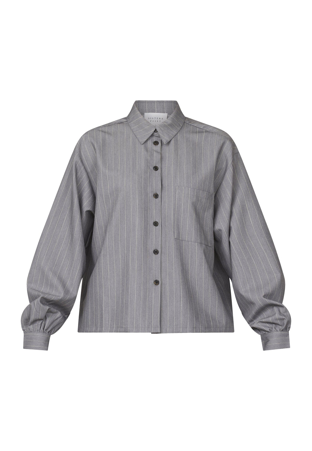 Sisters Point - Verina-Sh - 053 Grey Pinstripe Skjorter 