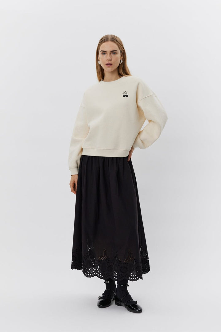 Sofie Schnoor - Elisw Sweatshirt S251420 - 0109 - Off White Sweatshirts 