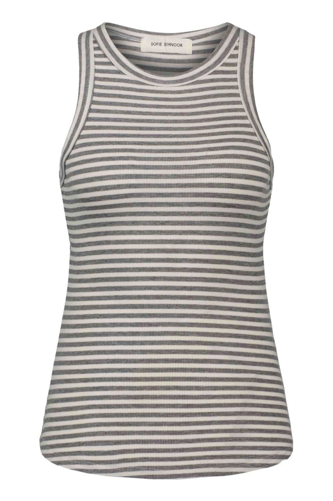 Sofie Schnoor - Snos434 Top - Grey Striped Toppe 