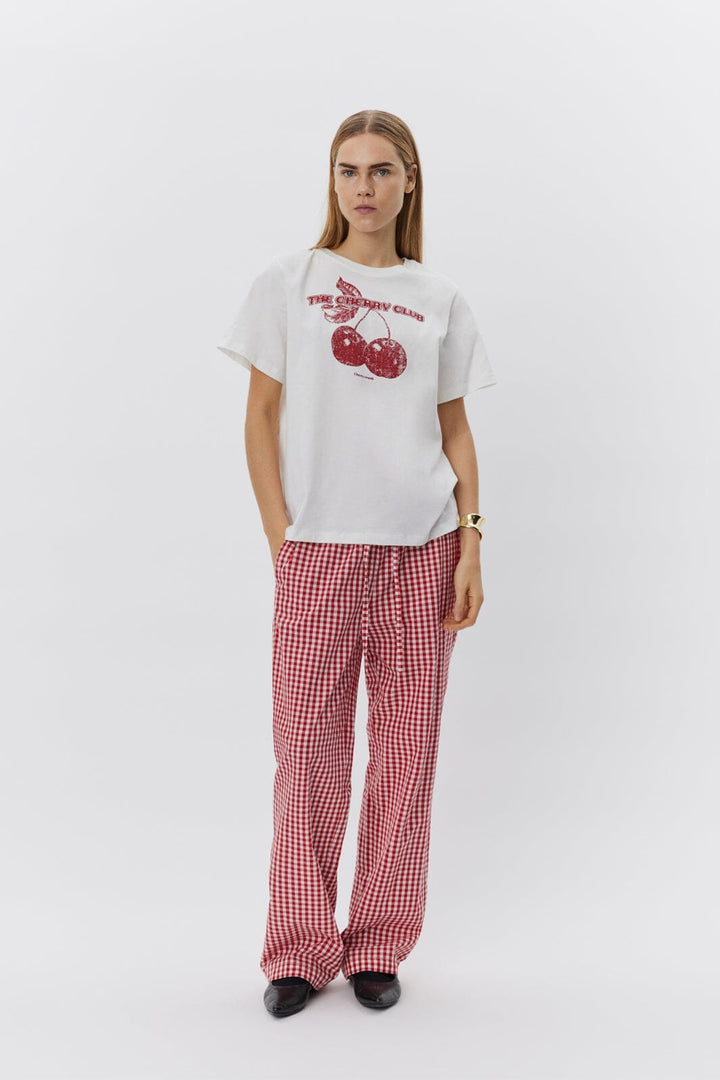 Sofie Schnoor - Zenasw T-Shirt S251435 - 0152 - Snow White Red T-shirts 