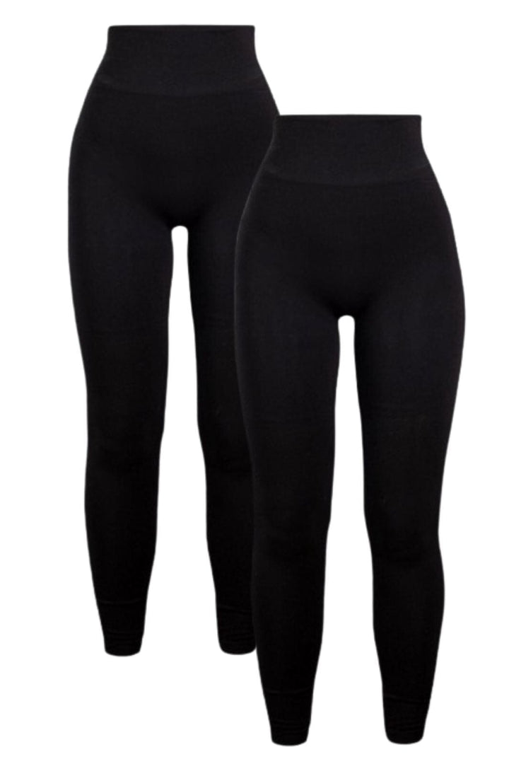 Soft basic - Haily Leggings 2 pak - black Leggings 