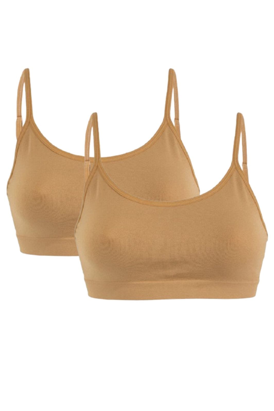 Soft basic - Soffi Bra top narrow strap 2 pak - nude BH 