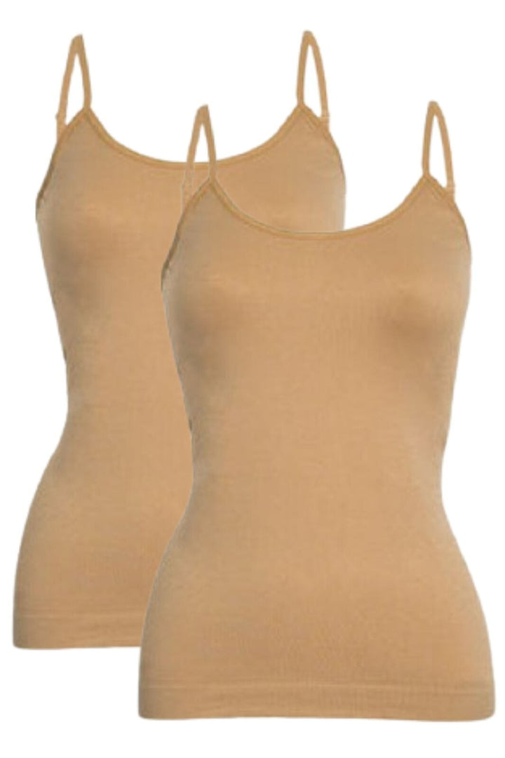 Soft basic - Soffi Top narrow strap 2 pak - nude Undertrøjer 