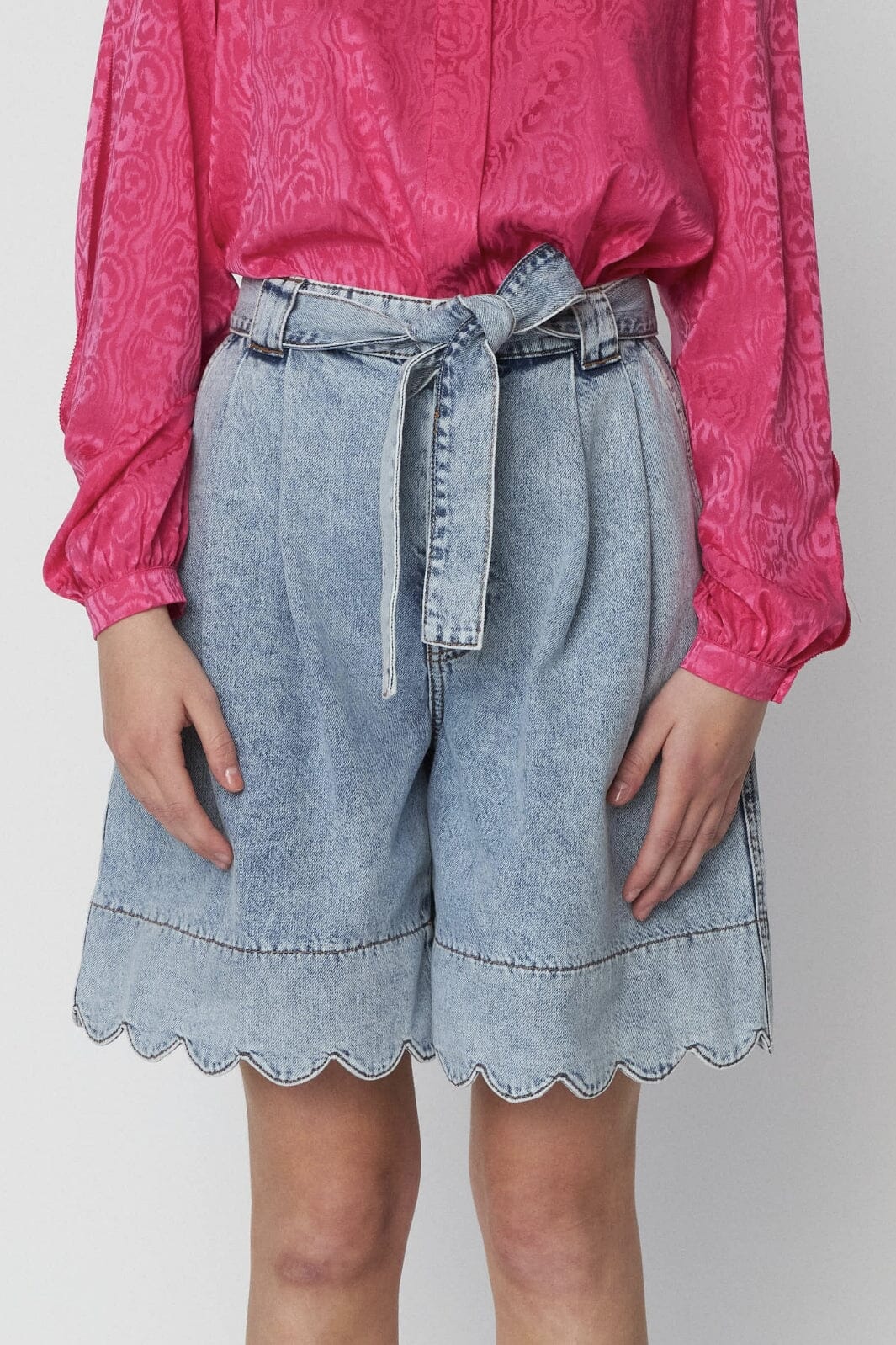 Stella Nova - Moon Washed Denim Shorts - 076 Denim Moon Wash Shorts 