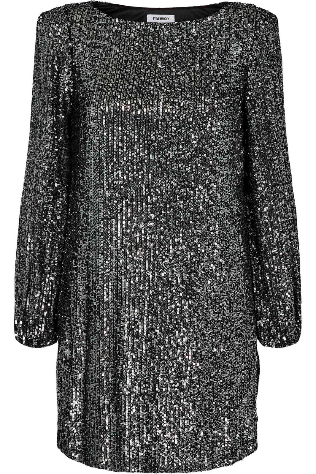 Steve Madden - Delorean Mini Dress - Black Sequins Kjoler 